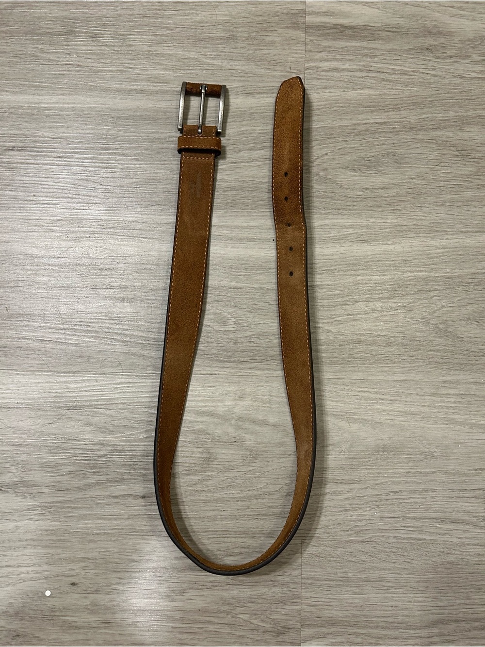 johnnie-O Brown Suede Belt